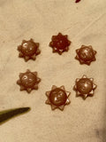 Orange Moonstone Sun Carving
