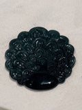 Jade stone peacock