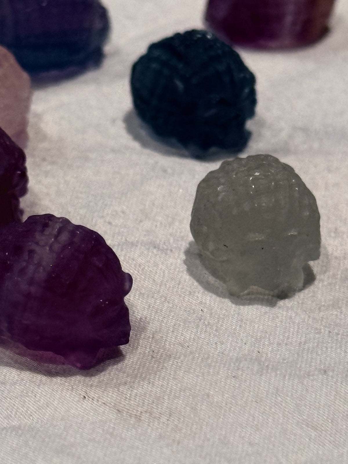 Mini Fluorite Hedgehog Carving