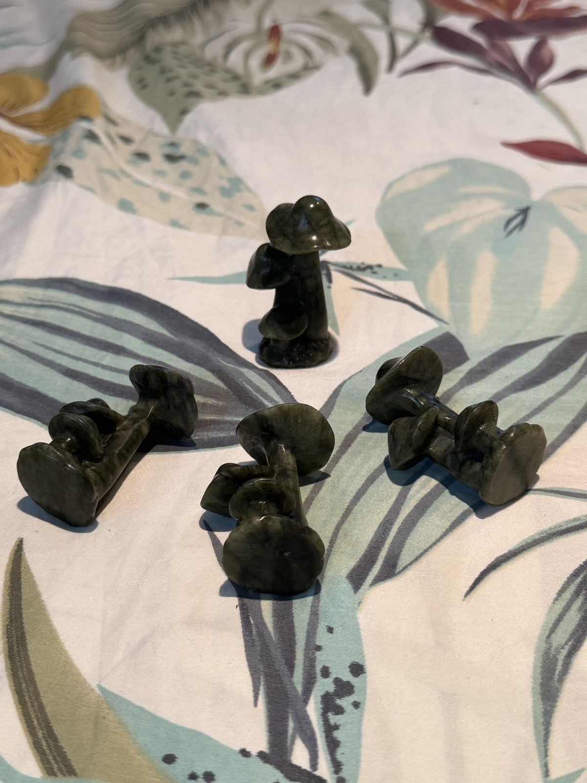 Green jade mushrooms