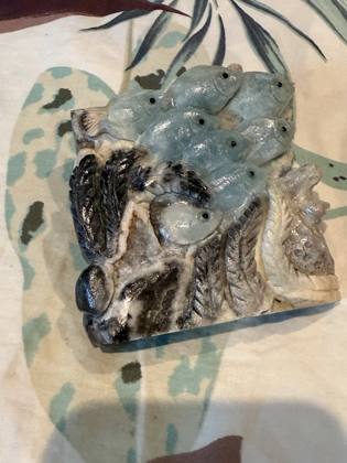 Caribbean Calcite Underwater Scene - Carving