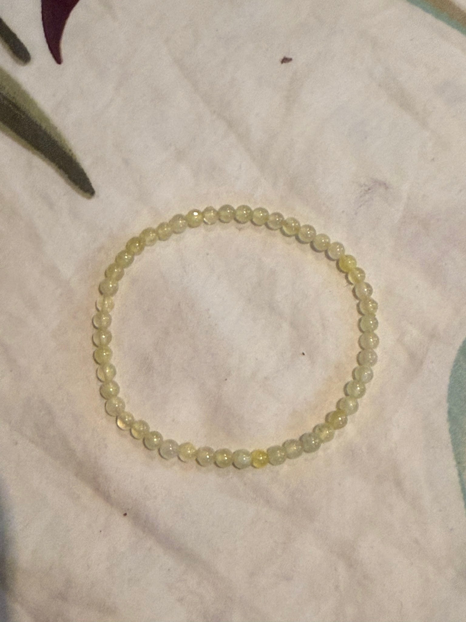 Yellow Prehnite Bracelet