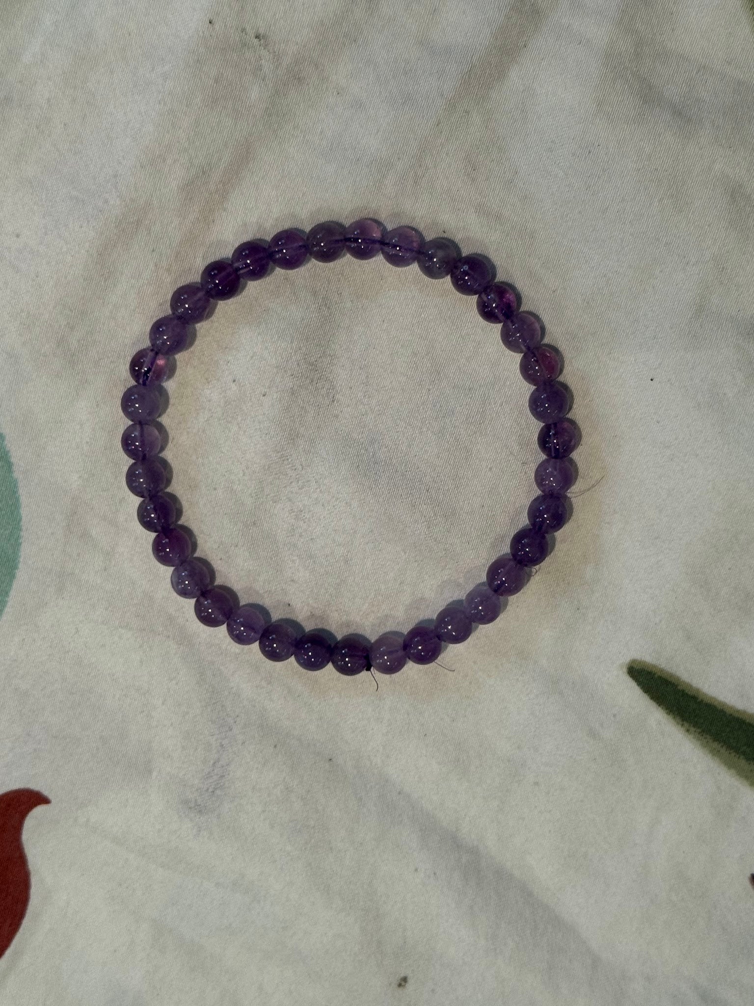 Purple Lavender (Lepidolite?) Bracelet