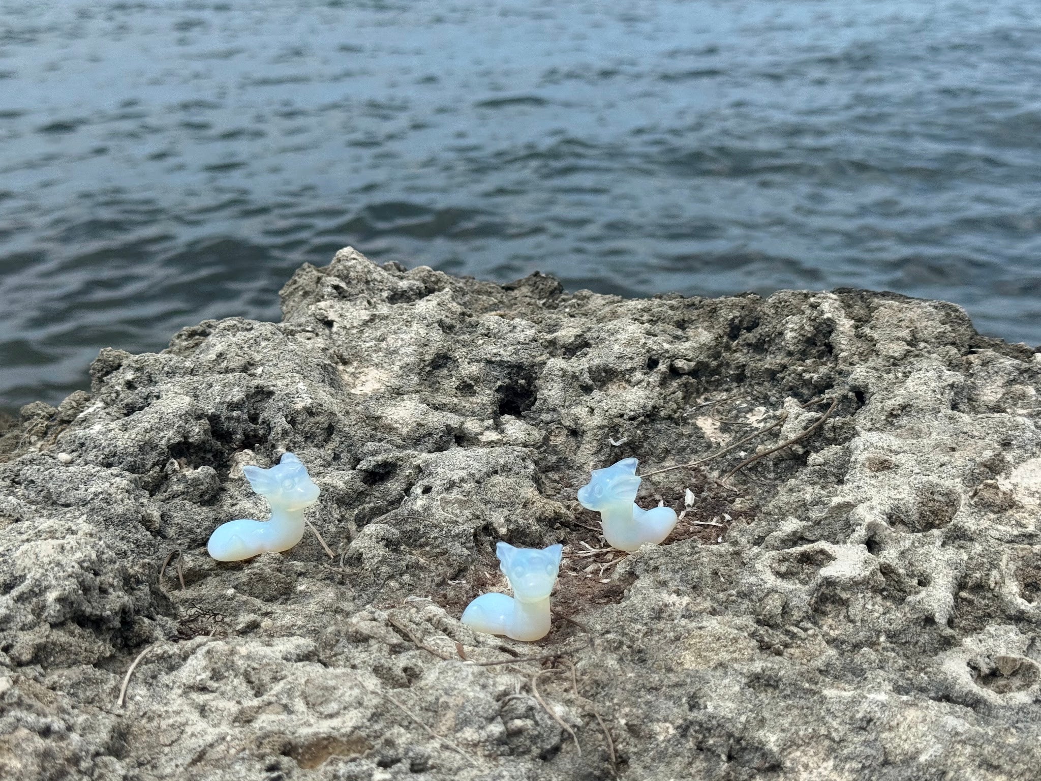 Opalite Dragon Carving