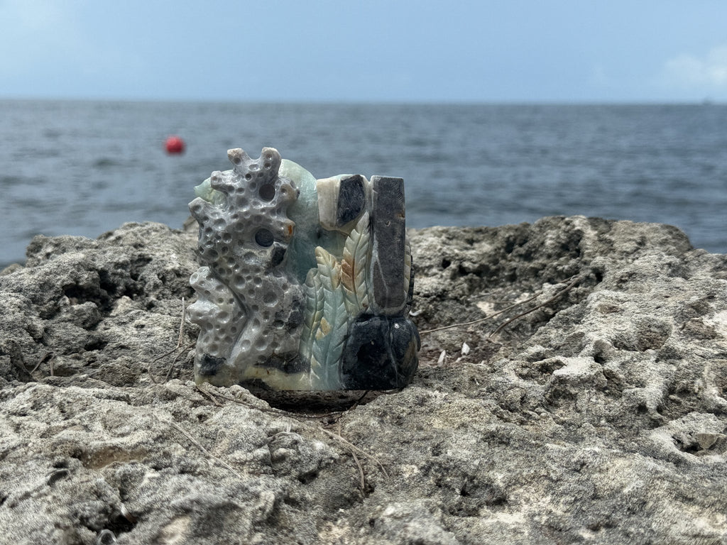 Caribbean Calcite UW Scene — SHORT all-blue