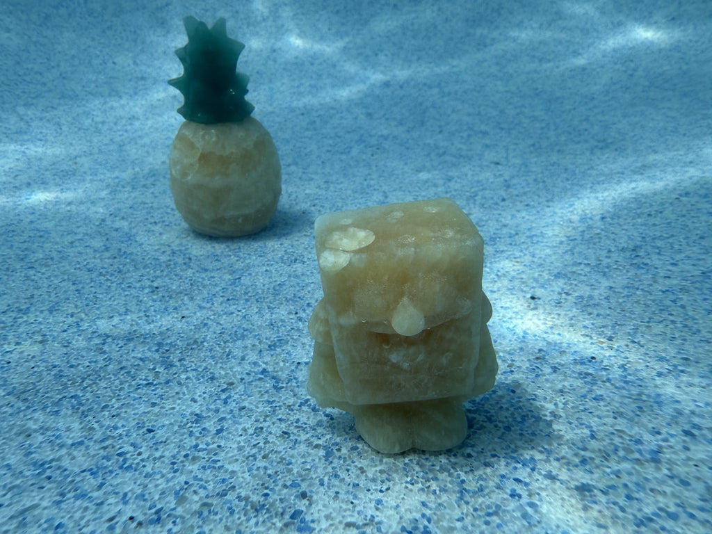Yellow calcite pineapple