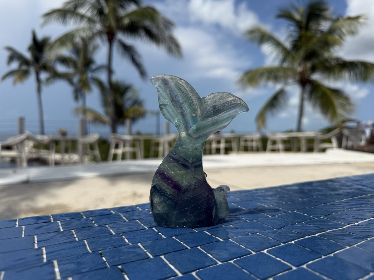 Fluorite mermaid tail