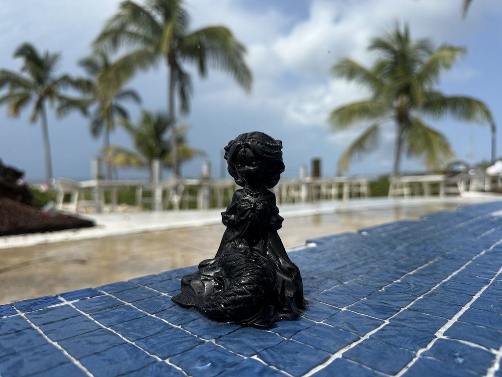 Mushroom Goddess Figure Carving