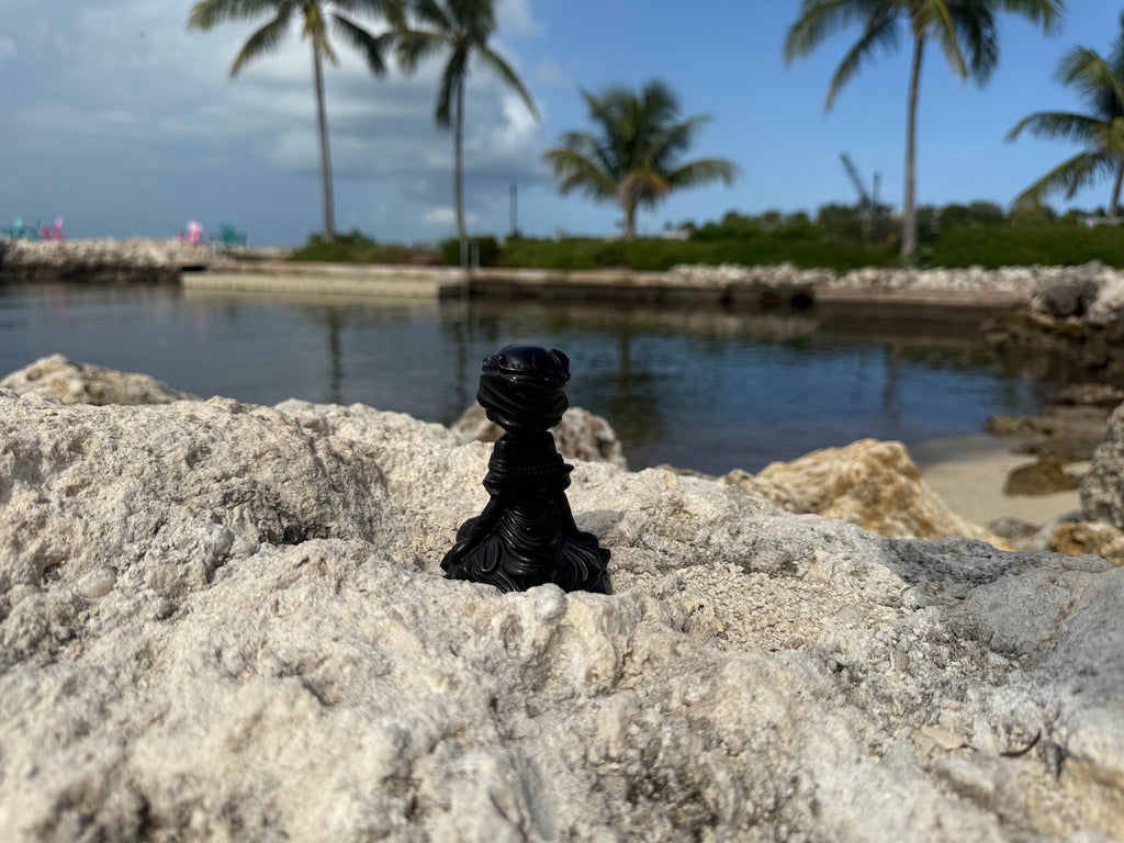 Black Obsidian Mermaid Carving
