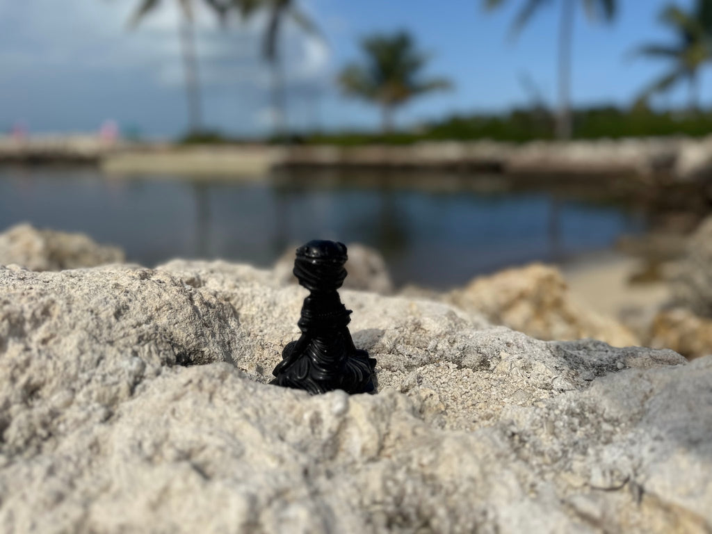 Black Obsidian Mermaid Carving