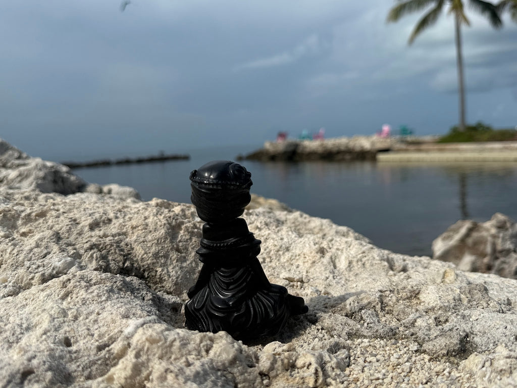 Black Obsidian Mermaid Carving