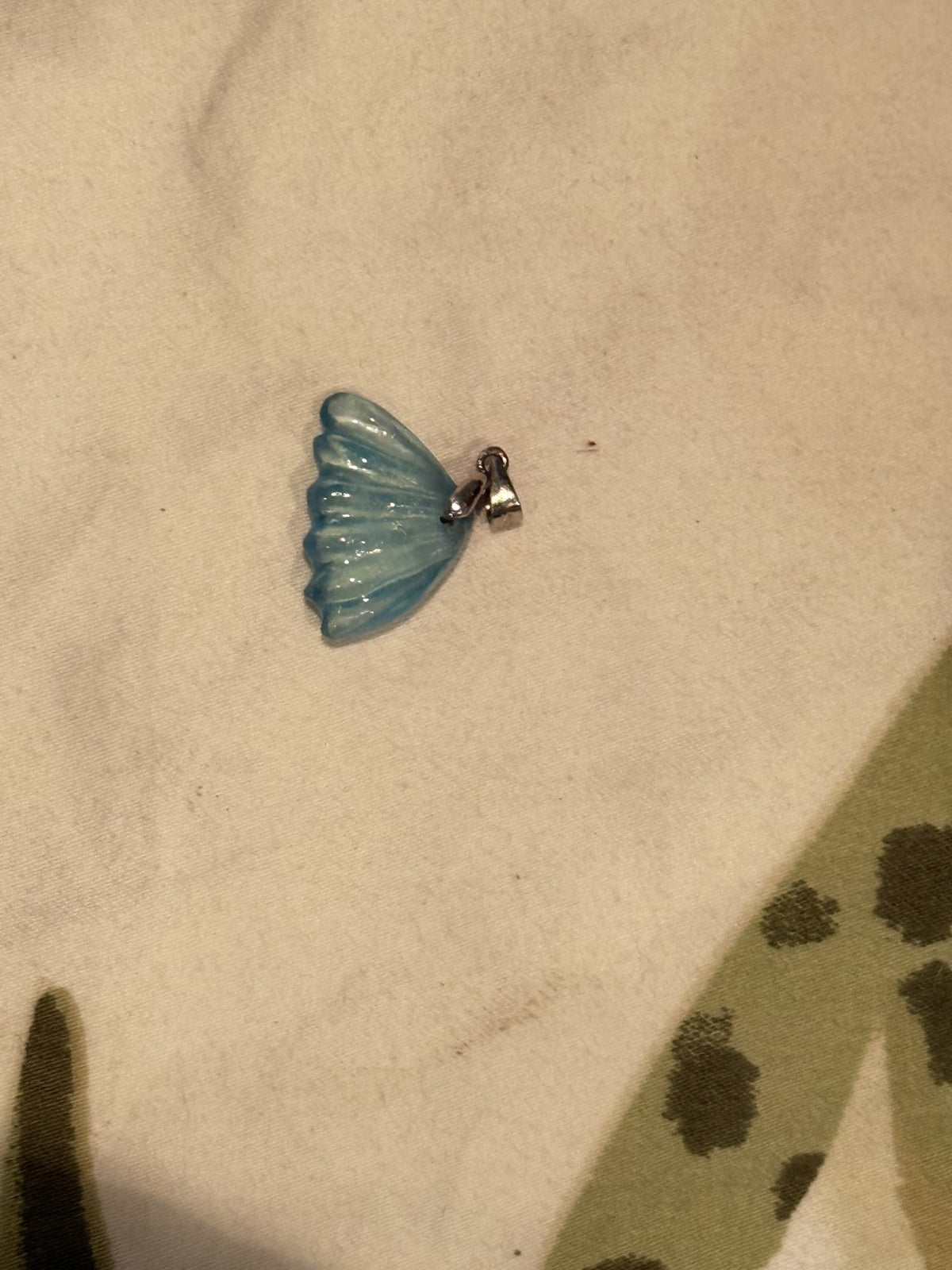 Aquamarine Shell Carving