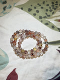 Fire Quartz w/ Herkimer Diamonds Bracelet