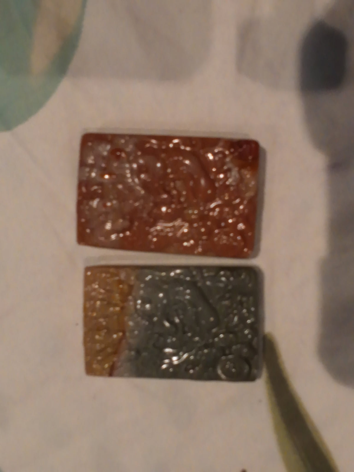 Jadeite landscape painting pendants