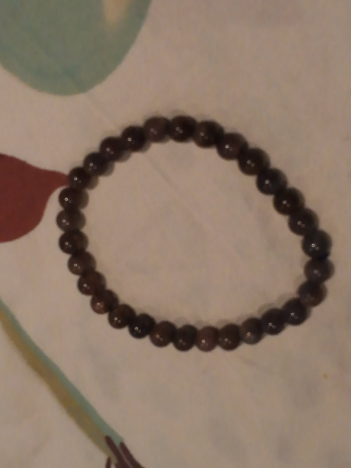 Blood amber bracelet single