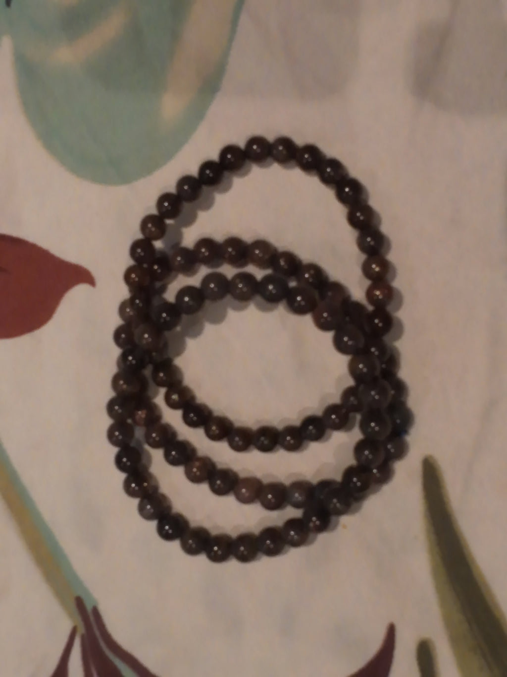 Blood amber bead bracelets
